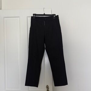 Black Straight-Leg Pants